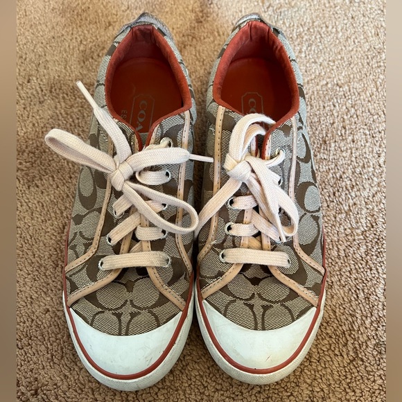 COACH Women’s Signature Barrett Lace Up Sneakers - Picture 8 of 8